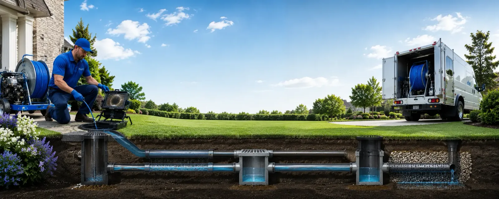 Outdoor drain cleaning information for Ormsby, MN